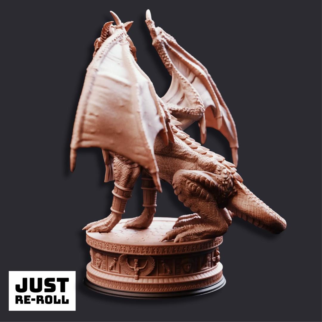 Ramulek Dragon of the Southern Sands - 3D Printed Monster Miniature