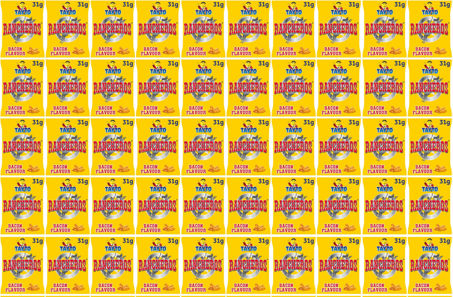 50 x Tayto Rancheros Bacon Flavour 31G