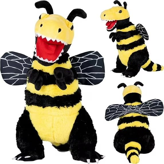 Randimals Bee & Tyrannosaurus Hybrid Plush Toy – Soft, Huggable Stuffed Animal for Kids