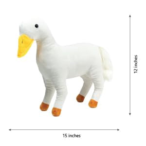 Randimals Horse & Duck Hybrid Plush Toy - Soft, Huggable Mixed-Animal Stuffed Animals for Kids