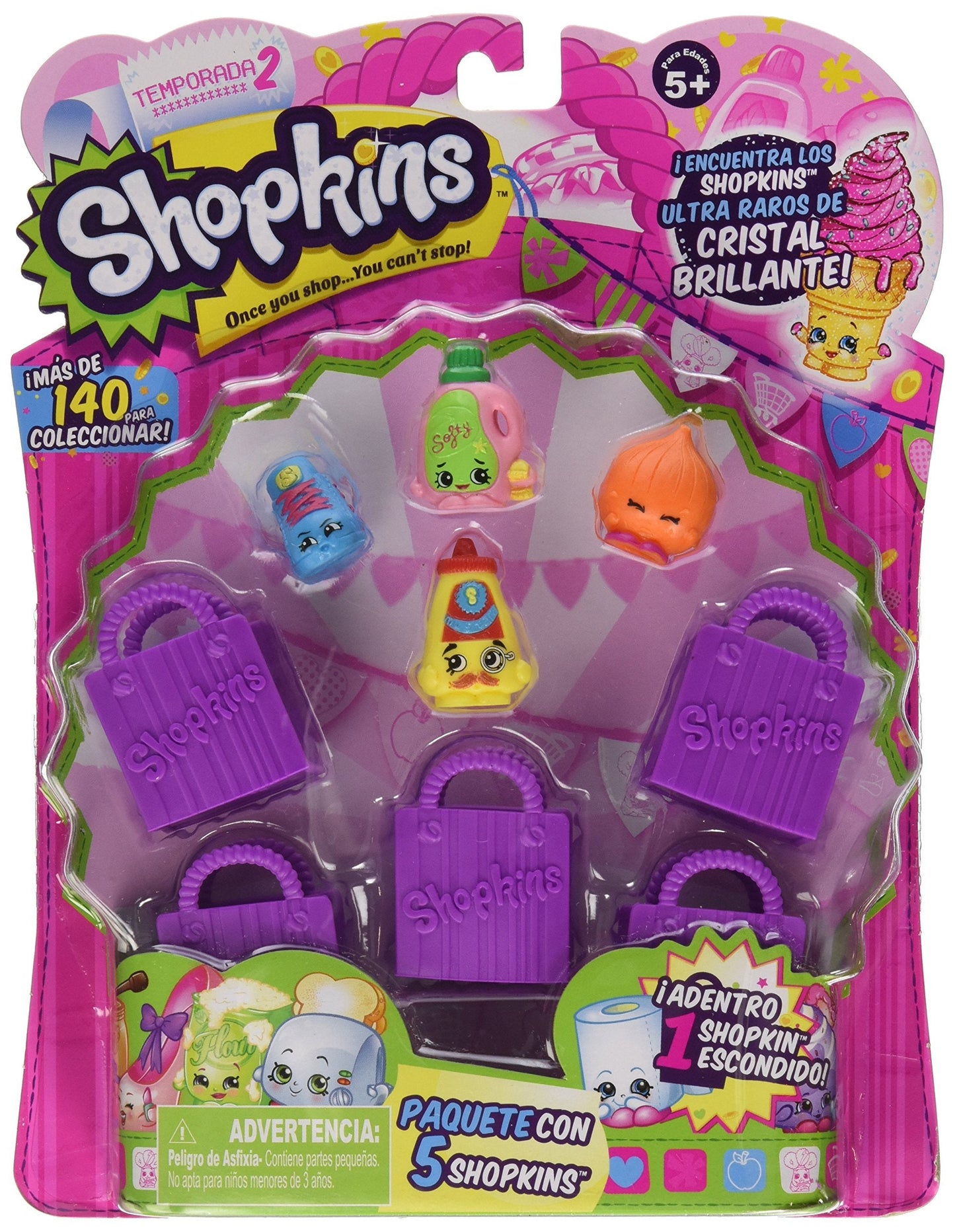 RANGS JAPAN Shopkins Season 2 5-Pack – Styles Vary