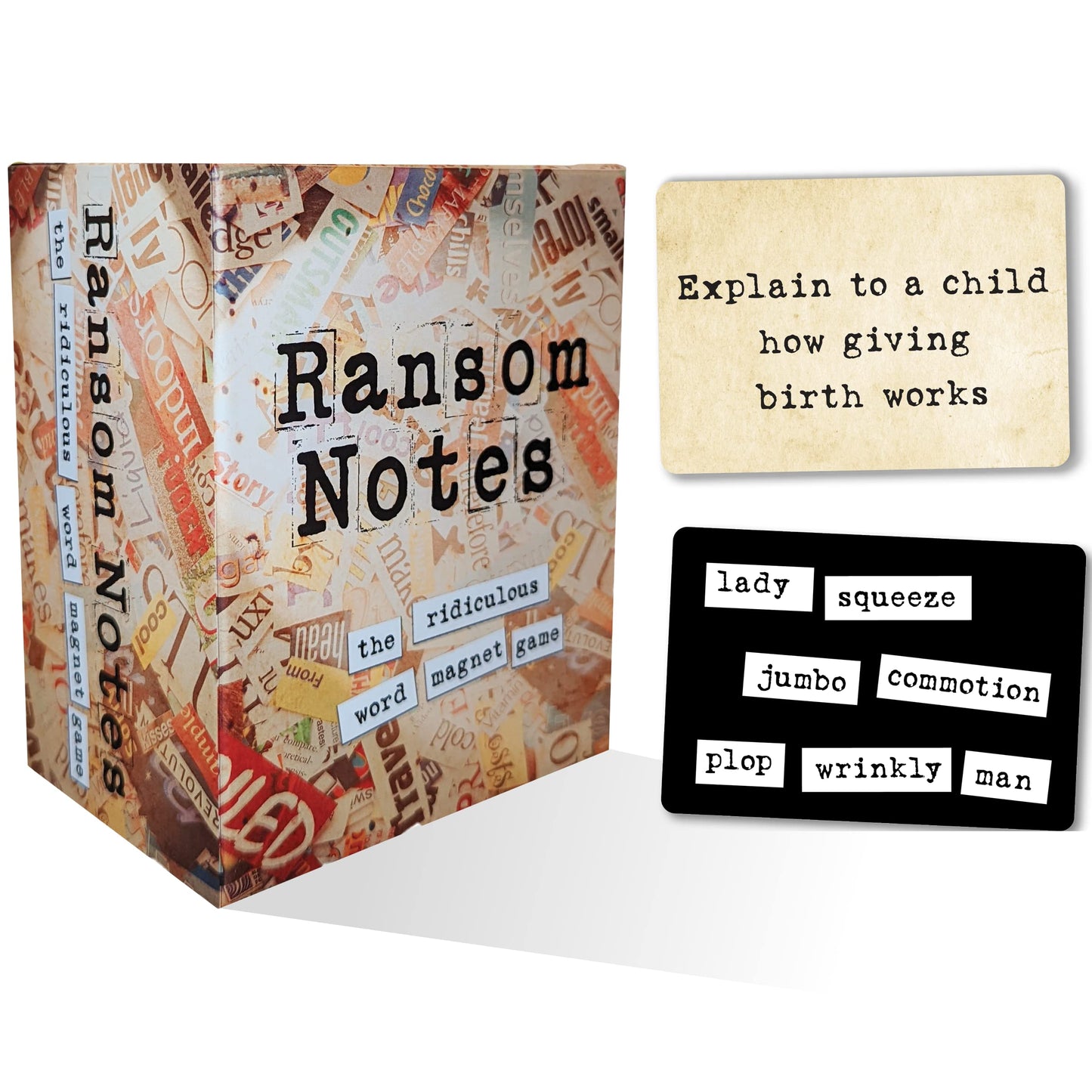 Ransom Notes Expansion Pack One — The Ridiculous Word Magnet Party Game (3+ Players)