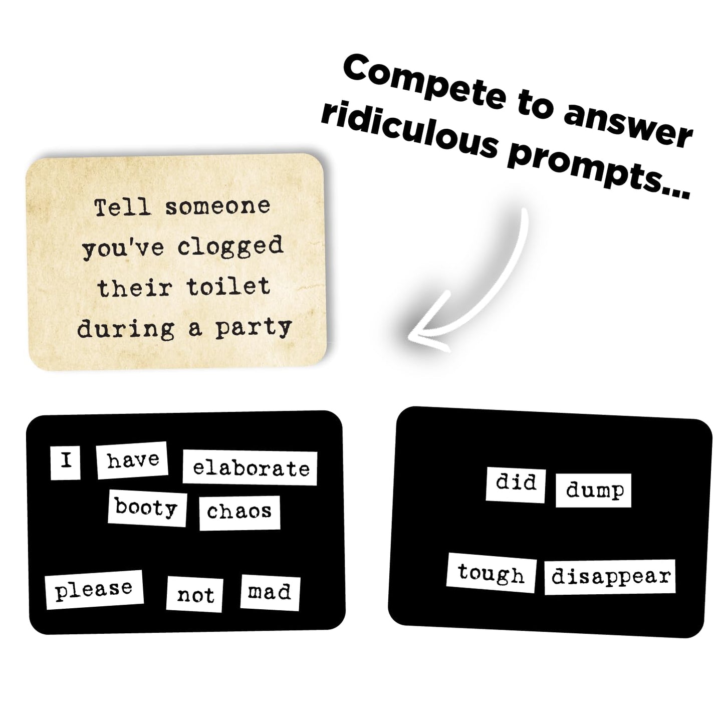 Ransom Notes Expansion Pack One — The Ridiculous Word Magnet Party Game (3+ Players)