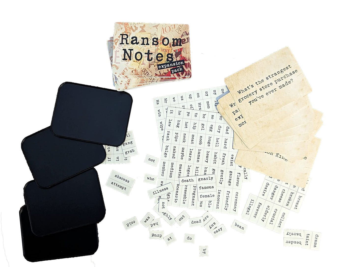 Ransom Notes Expansion Pack One — The Ridiculous Word Magnet Party Game (3+ Players)