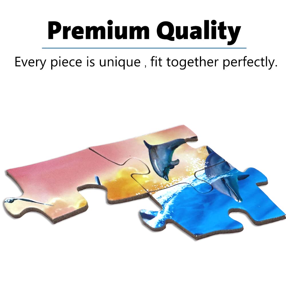 RANSUNN Underwater World 100-Piece Jigsaw Puzzle for Kids 4-8 | Educational Puzzles