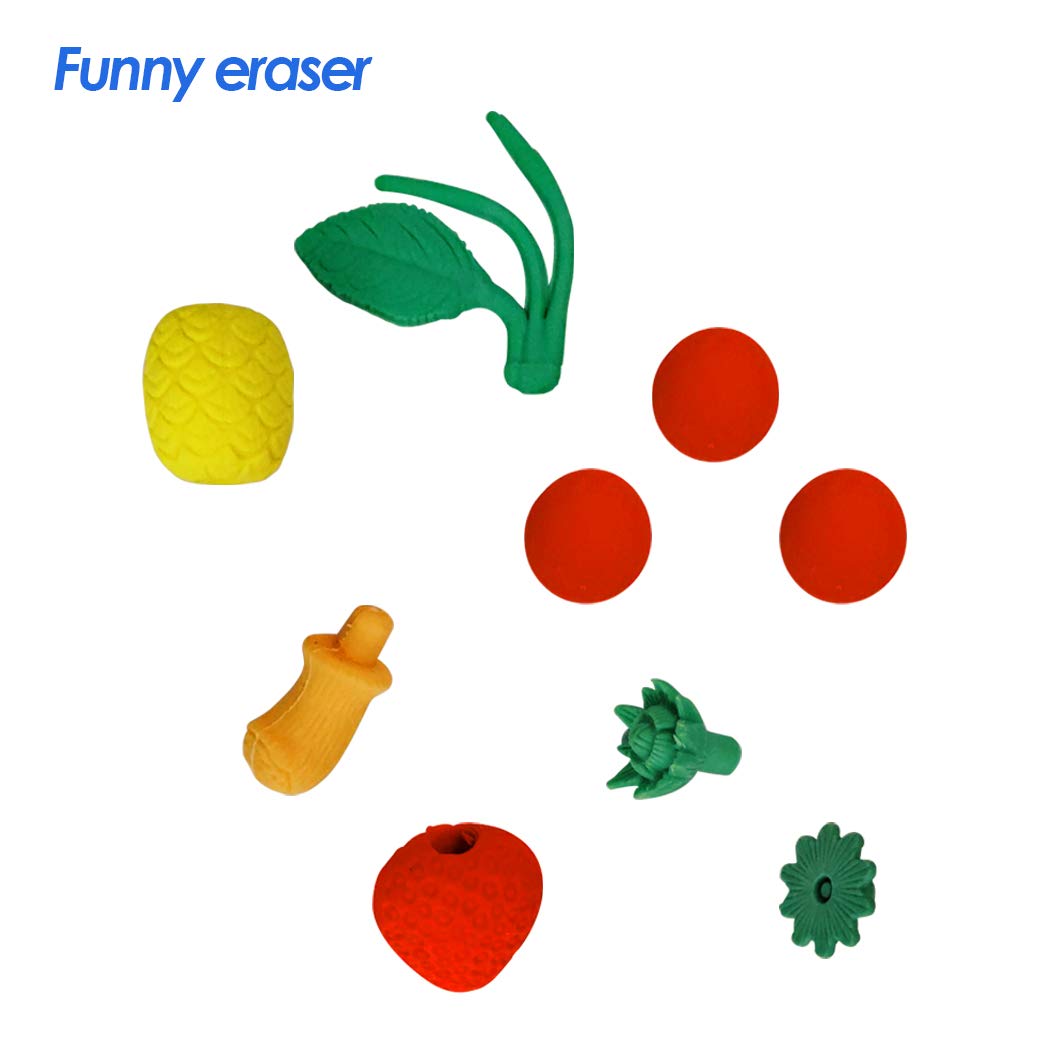 Ranvi 30PCS Kids Puzzle Erasers – Vegetable-Themed Mini Erasers for Rewards, Parties & School