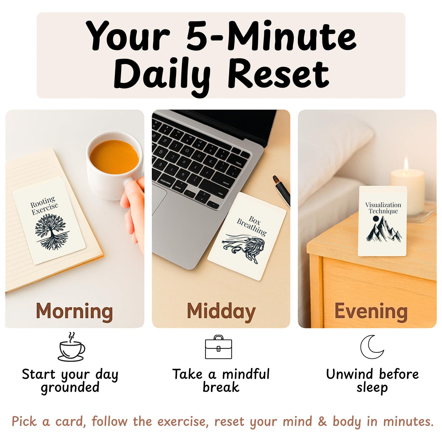 Raptor Studio Somatic Therapy Cards — Grounding, Mindfulness & Stress Relief