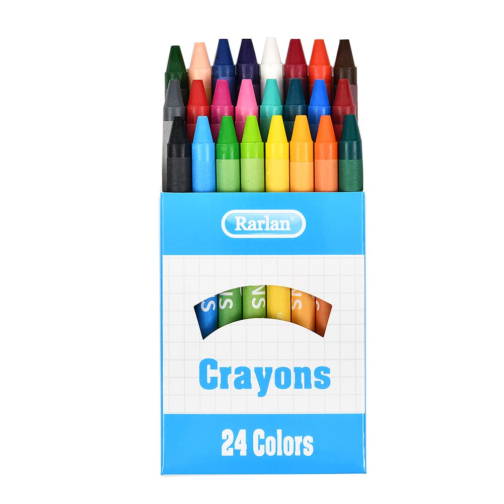 Rarlan Crayons Bulk – 720 Count (30 Packs x 24 Colors) Non-Toxic