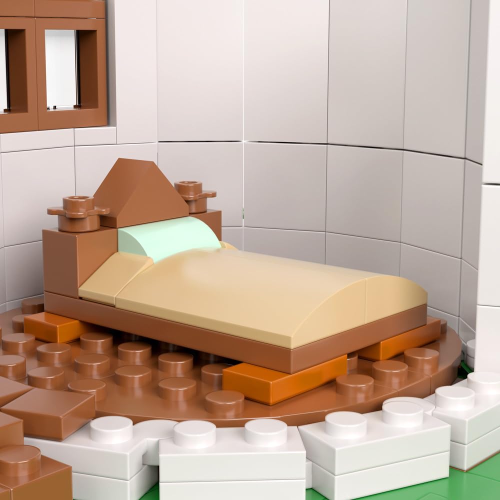 RAVAYO Mushroom House Blocks – 1621 Pcs, Gift for Adults & Teens