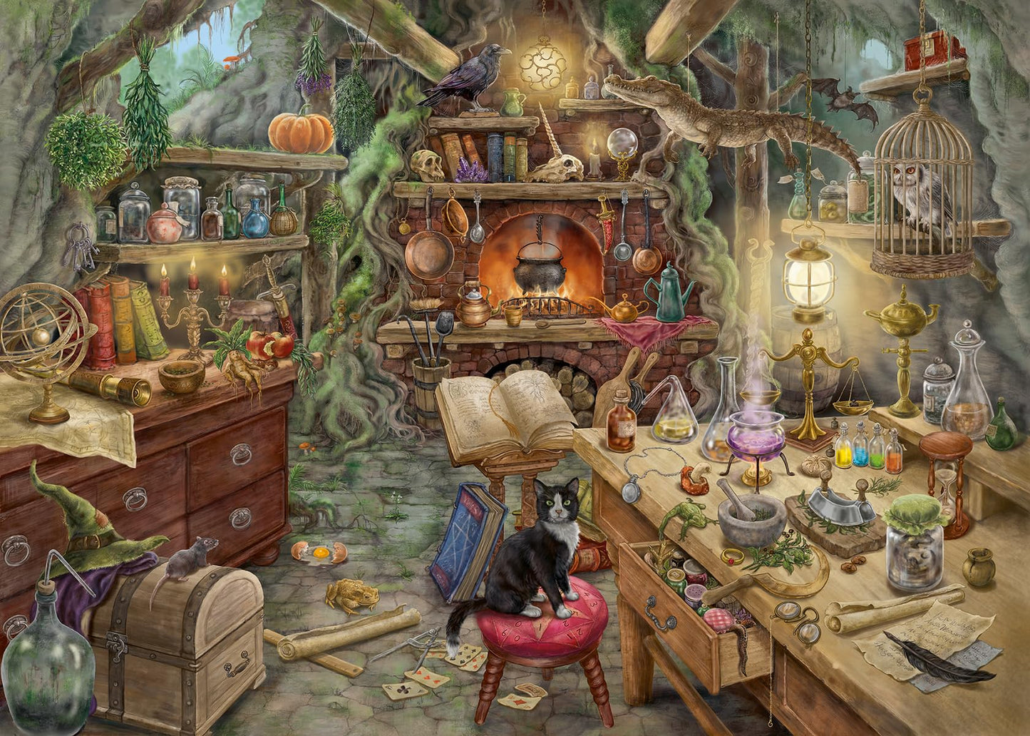 Ravensburger 759-Piece Escape Puzzle – The Witches' Kitchen | Family Escape Room Puzzle