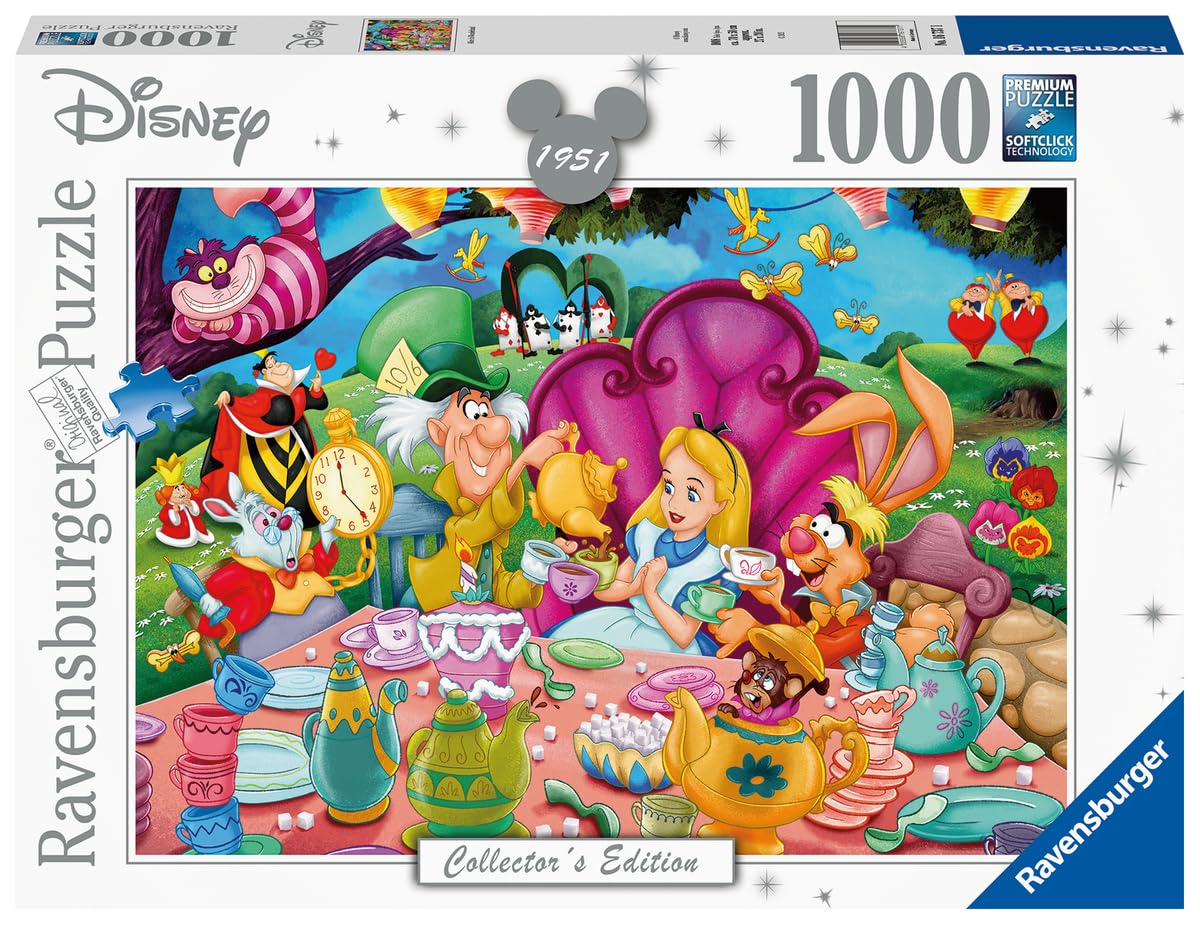 Ravensburger Alice in Wonderland 1000-Piece Puzzle | FSC-Certified & Engaging Artwork