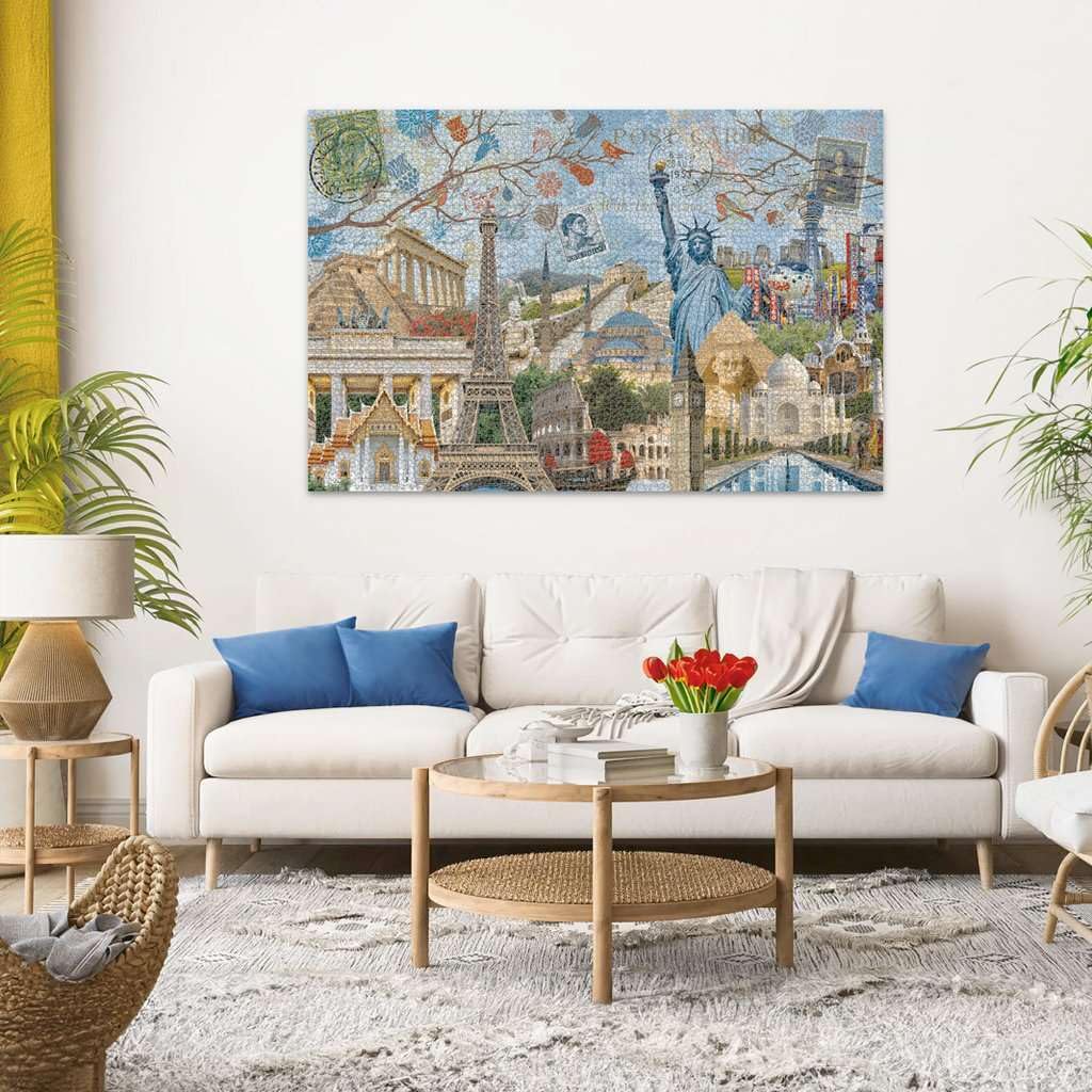 Ravensburger Big City Collage 5000-Piece Jigsaw Puzzle – Stunning Global Skylines, Premium Quality
