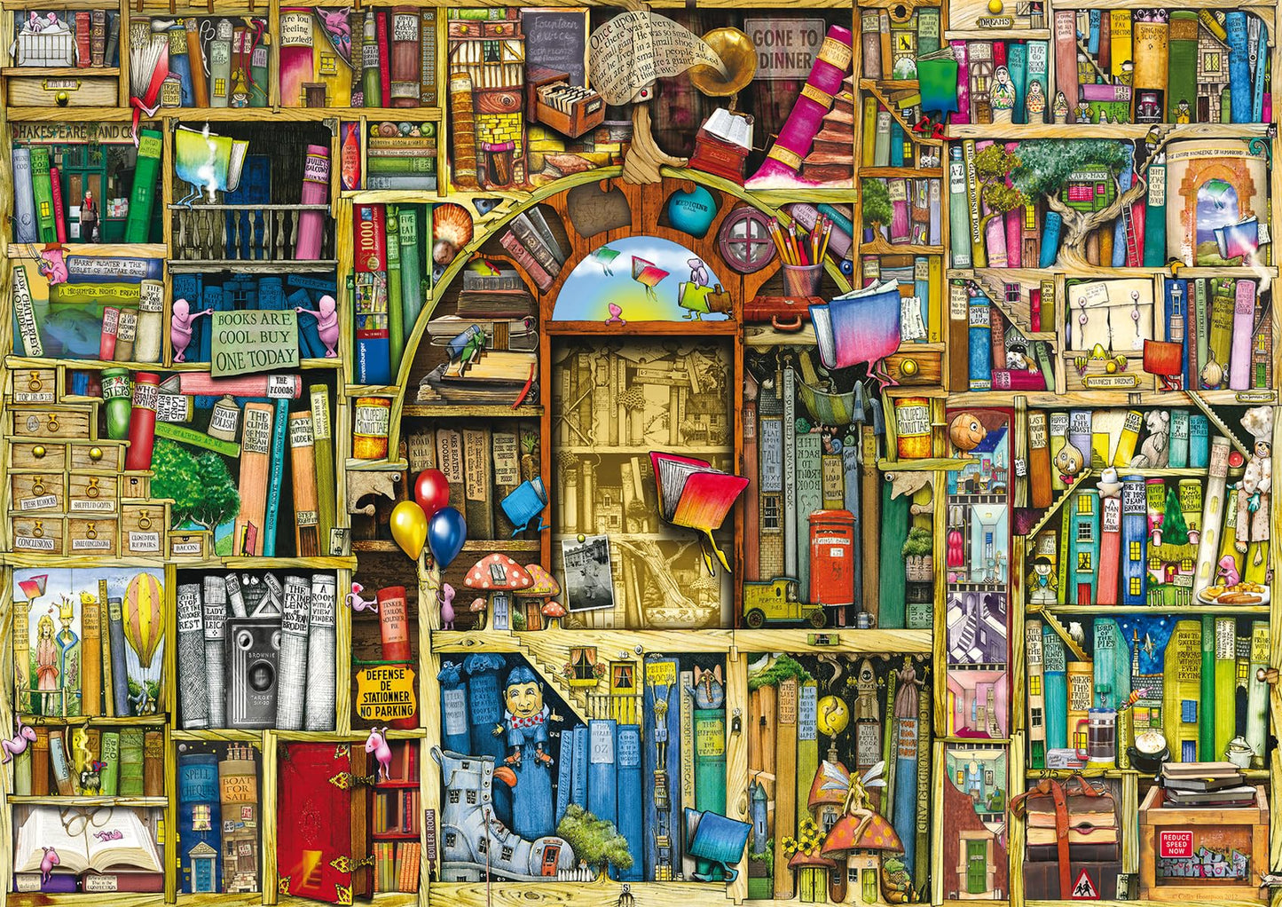 Ravensburger The Bizarre Bookshop 2 — 1000 Piece Jigsaw Puzzle for Adults | Made in Germany