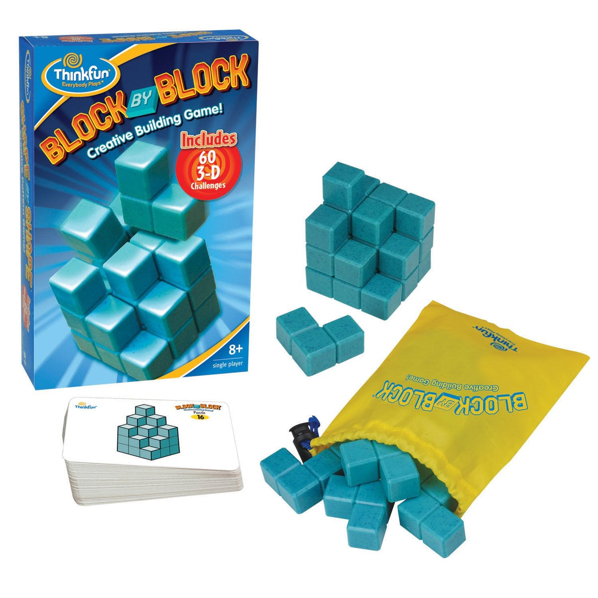 Ravensburger Block by Block – Engaging 3D Puzzle Game for Ages 8+ | Travel-Ready with Storage Bag