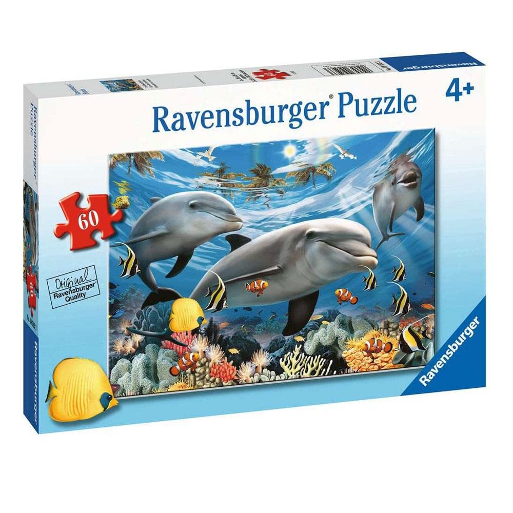 Ravensburger Caribbean Smile 60-Piece Jigsaw Puzzle for Kids – Unique Pieces, Anti-Glare Surface, Skill-Building Fun