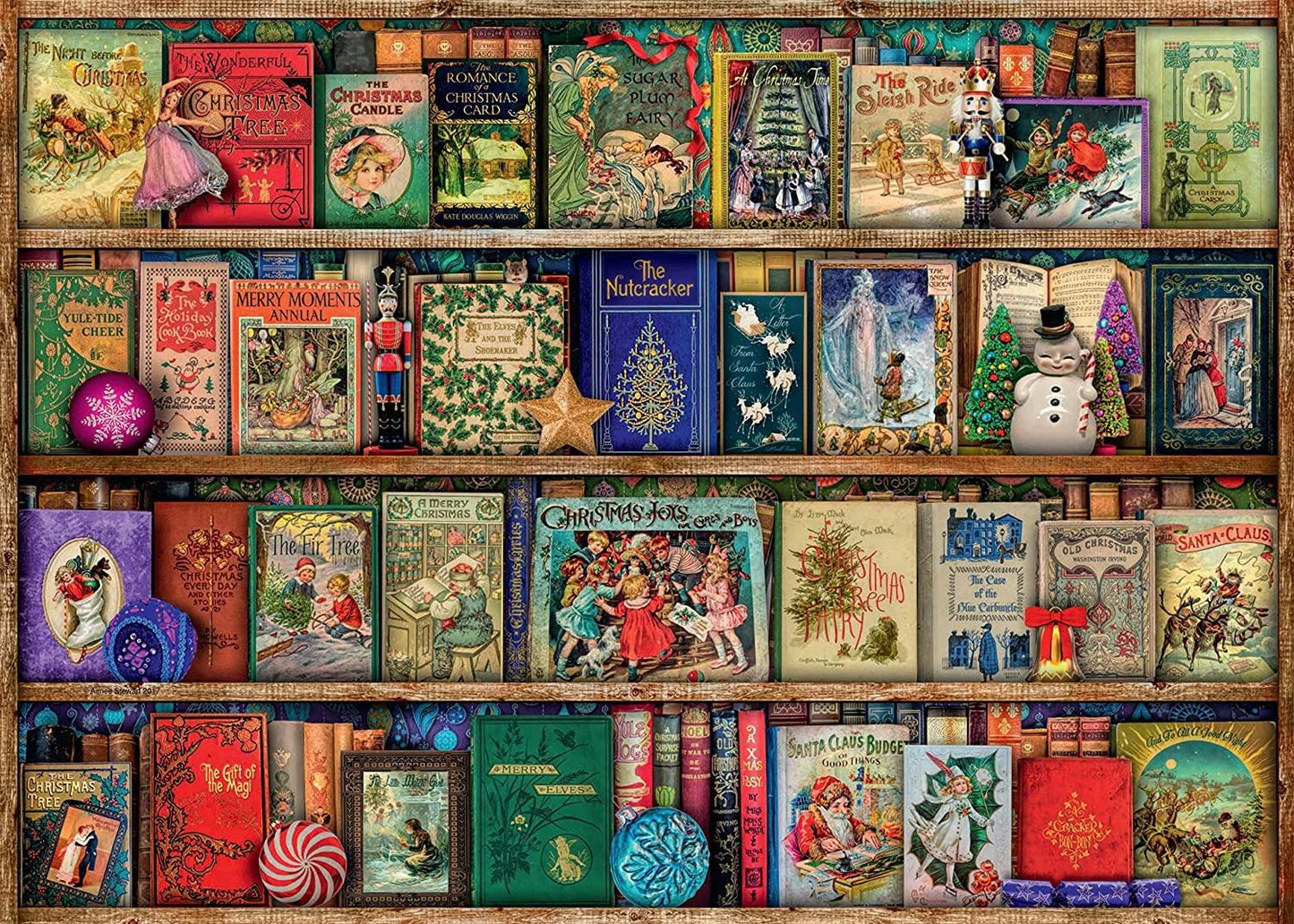 Ravensburger The Christmas Library 1000-Piece Jigsaw Puzzle | Premium Quality