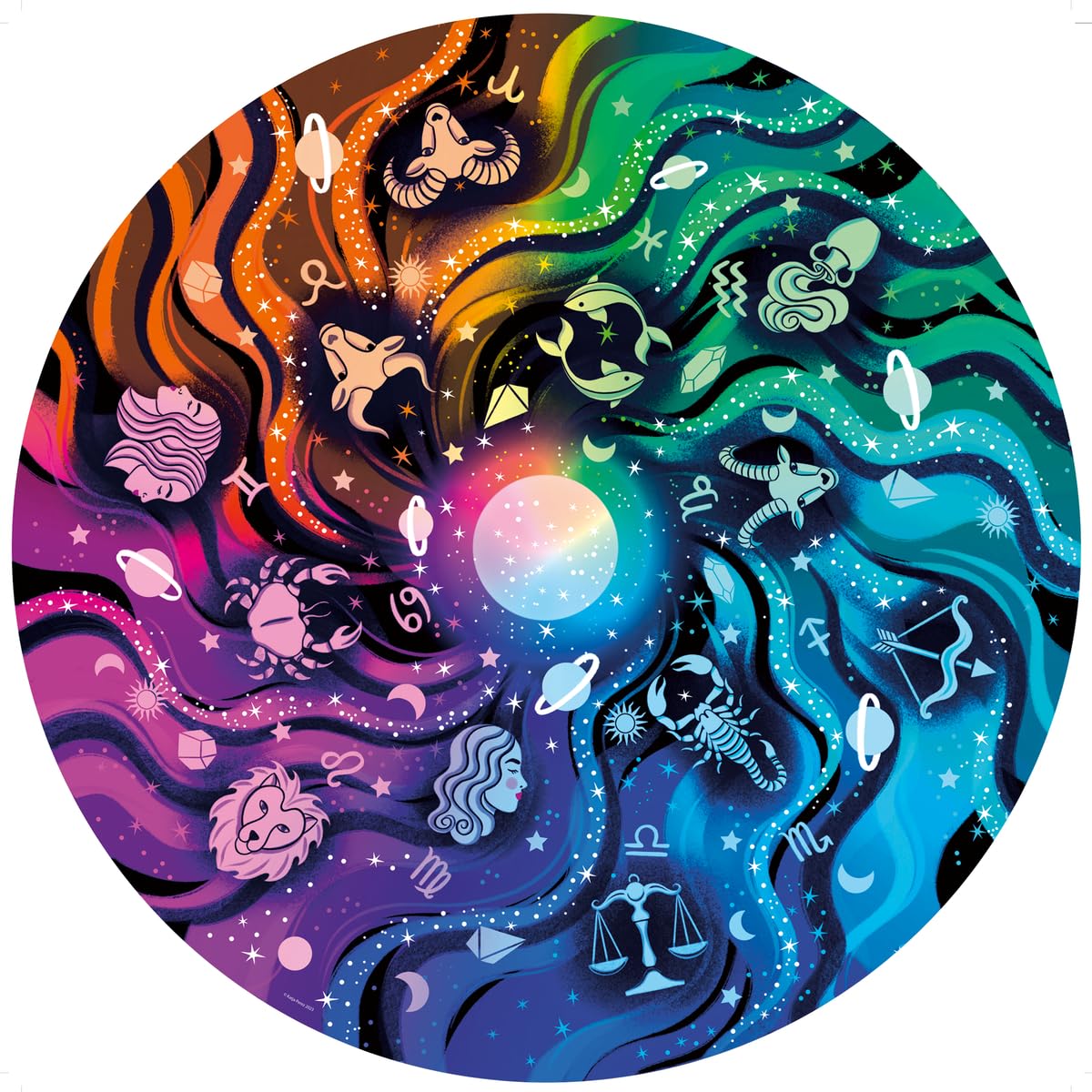 Ravensburger Circle of Colors Astrology 500-Piece Jigsaw Puzzle for Adults — Handcrafted in Germany