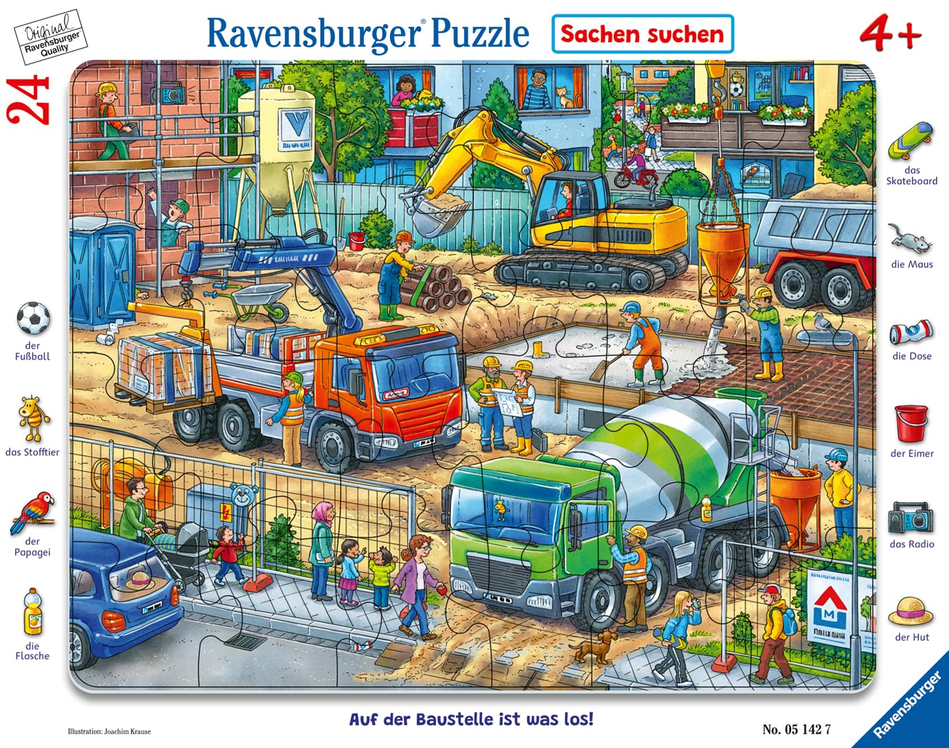 Ravensburger Construction Site 24-Piece Frame Puzzle for Kids 4+