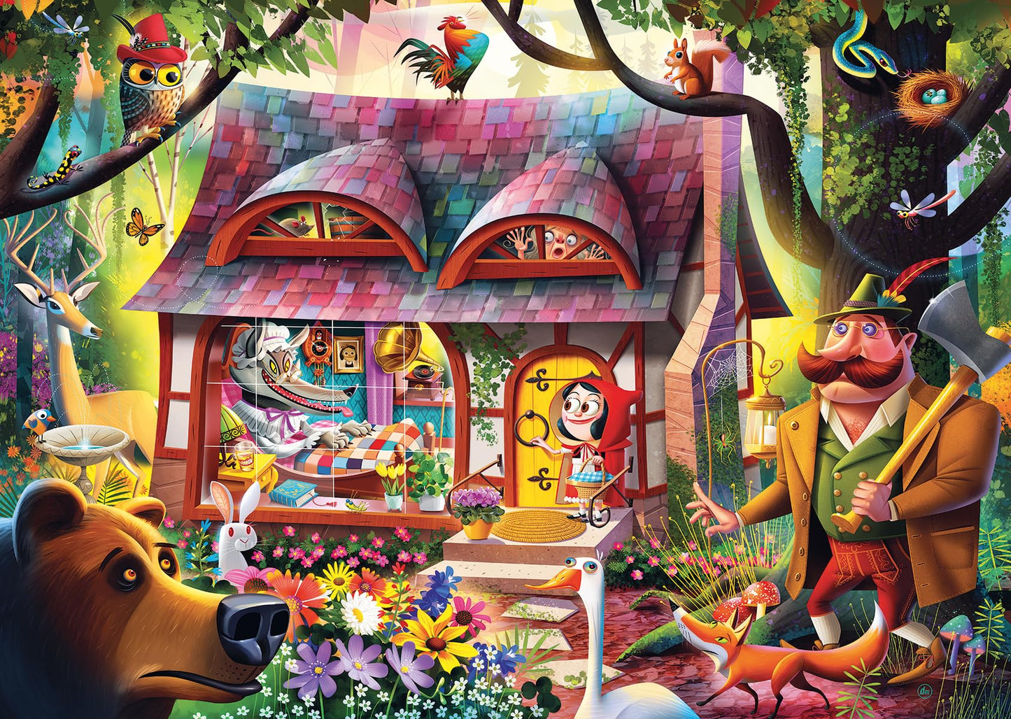 Ravensburger Dean MacAdam Come in, Red Riding Hood – 1000-Piece Jigsaw Puzzle for Adults | Made in Germany