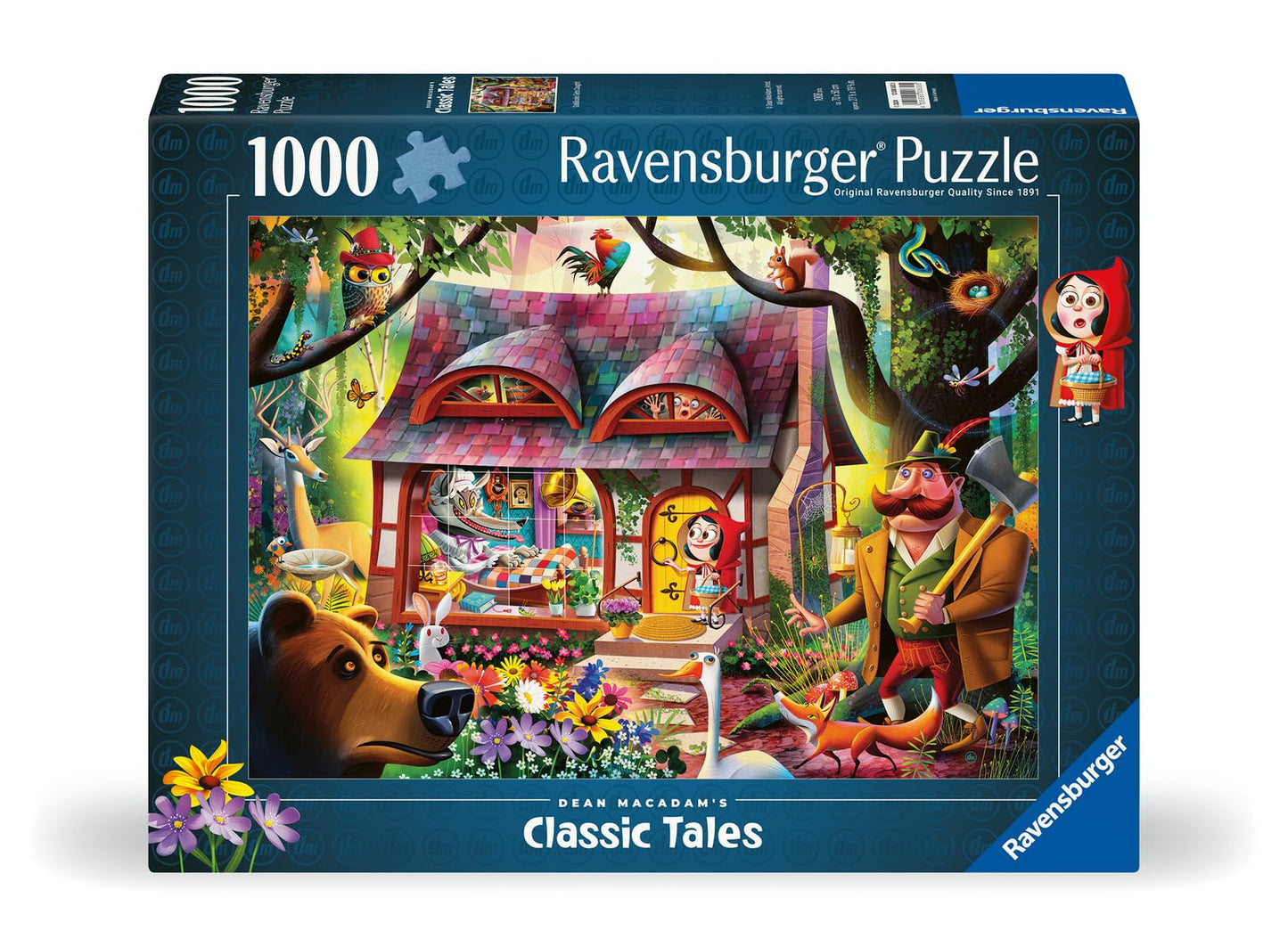 Ravensburger Dean MacAdam Come in, Red Riding Hood – 1000-Piece Jigsaw Puzzle for Adults | Made in Germany