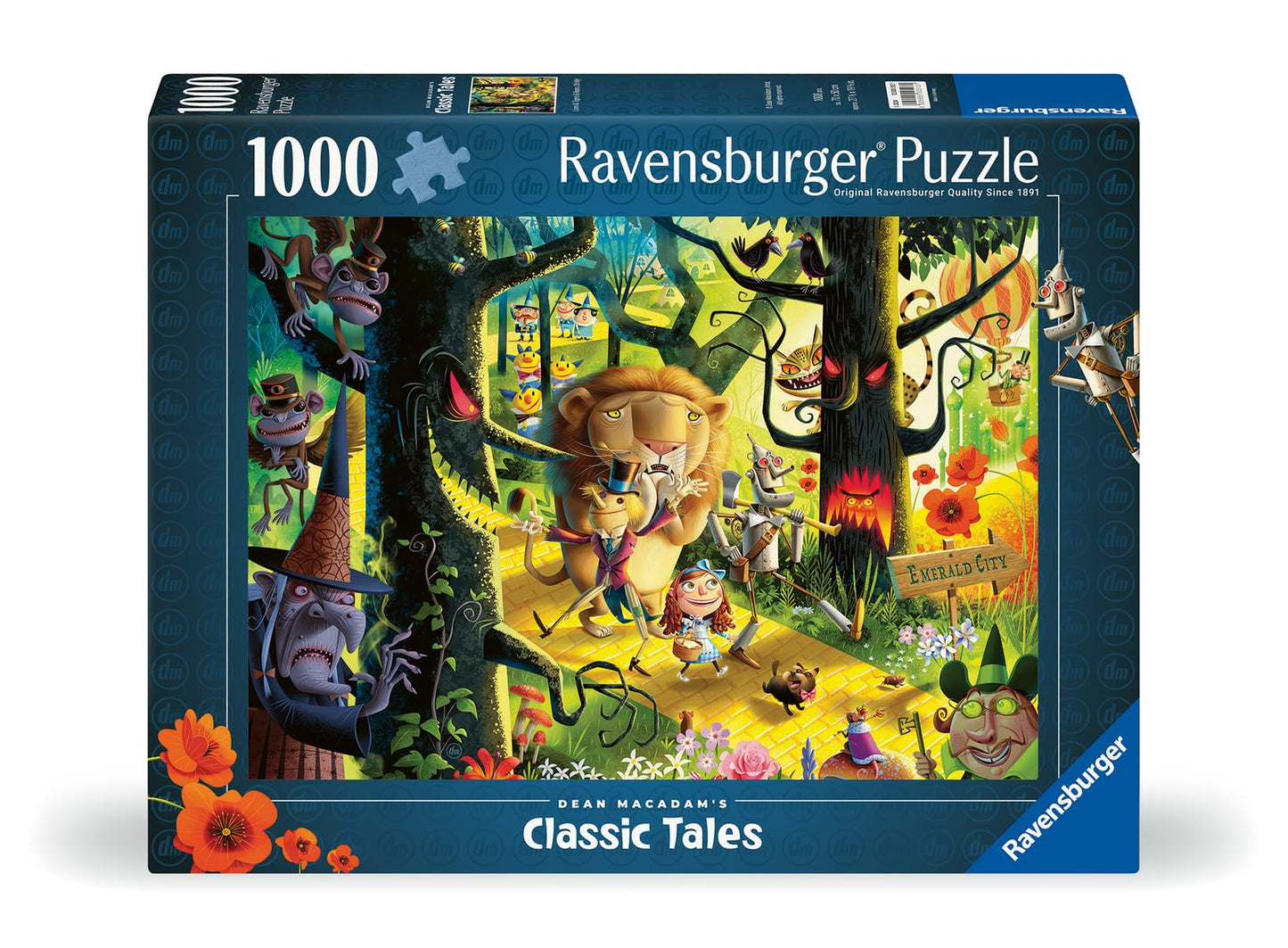 Ravensburger Dean MacAdam Lions & Tigers & Bears Oh My! 1000-Piece Puzzle for Adults – German Craft, Perfect Interlock