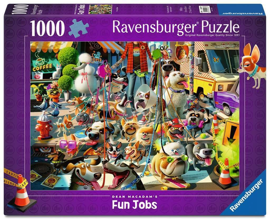 Ravensburger The Dog Walker 1000-Piece Jigsaw Puzzle | Premium Quality for Adults