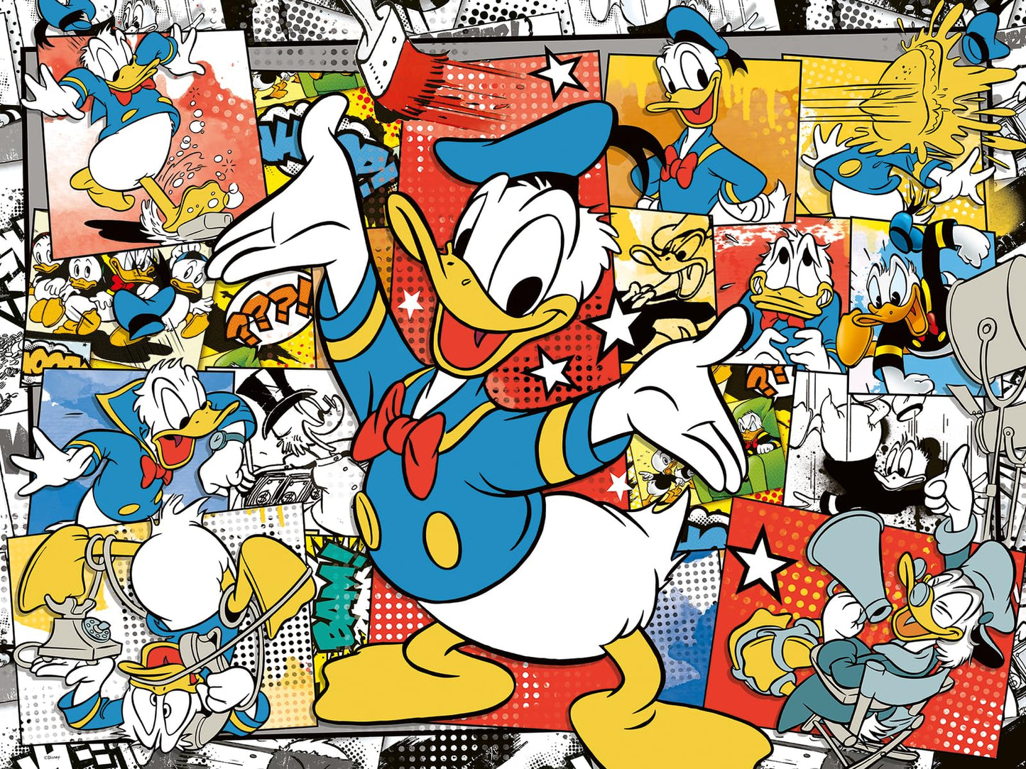 Ravensburger Donald Duck 1500-Piece Jigsaw Puzzle | Classic Cartoon Challenge | Durable Blueboard