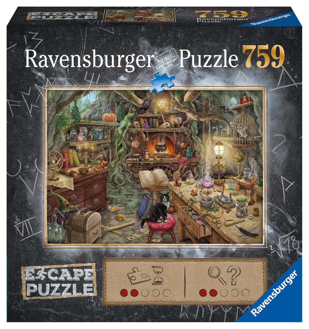 Ravensburger 759-Piece Escape Puzzle – The Witches' Kitchen | Family Escape Room Puzzle