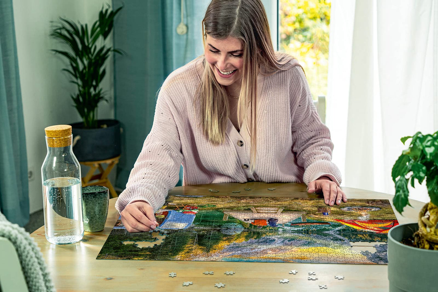 Ravensburger Calm Campsite Puzzle – 1000 Pieces, Softclick, FSC Certified (70 x 50 cm)