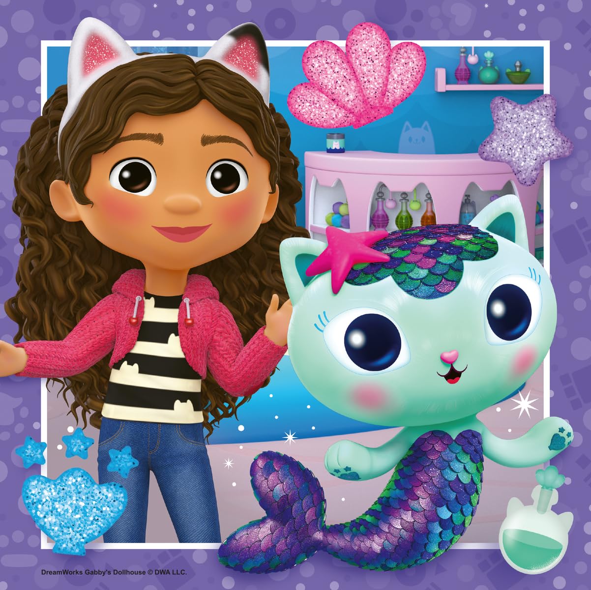 Ravensburger Gabby's Dollhouse 3x49-Piece Puzzles for Kids | Screen-Free Focus and Imagination
