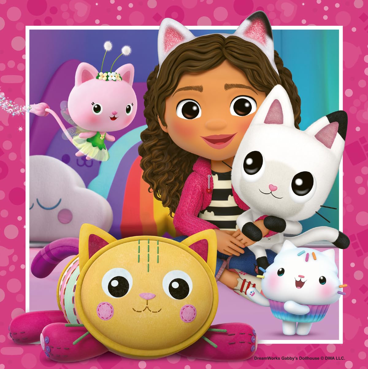 Ravensburger Gabby's Dollhouse 3x49-Piece Puzzles for Kids | Screen-Free Focus and Imagination
