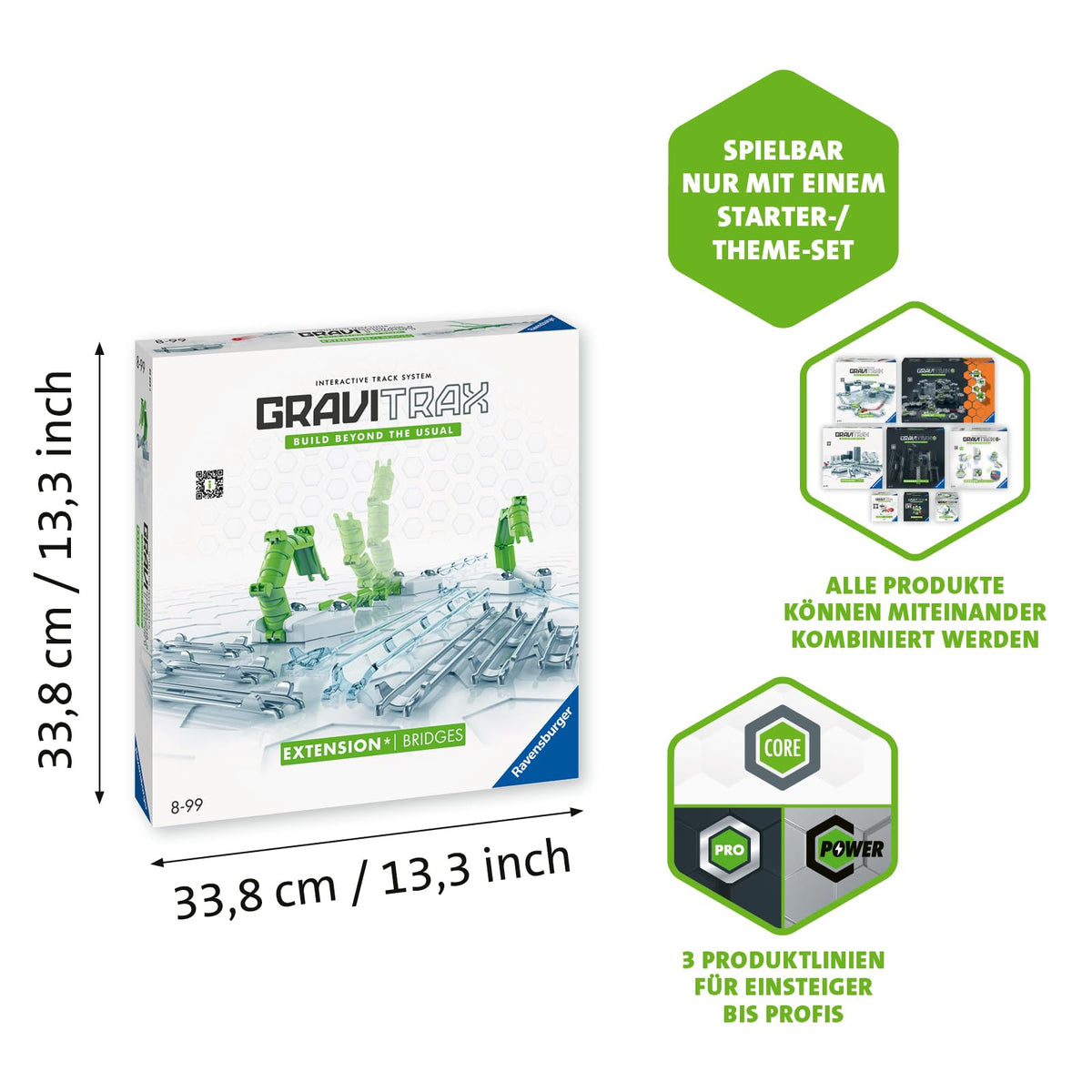 Ravensburger GraviTrax Bridges Expansion Set | STEM Marble Run for All GraviTrax Systems