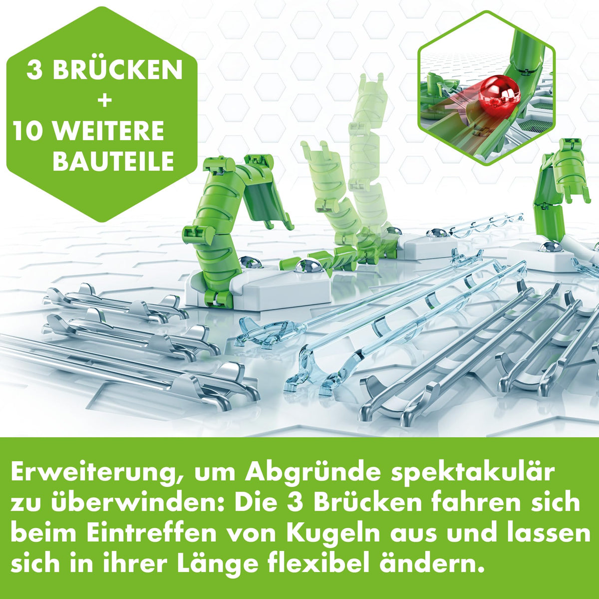 Ravensburger GraviTrax Bridges Expansion Set | STEM Marble Run for All GraviTrax Systems