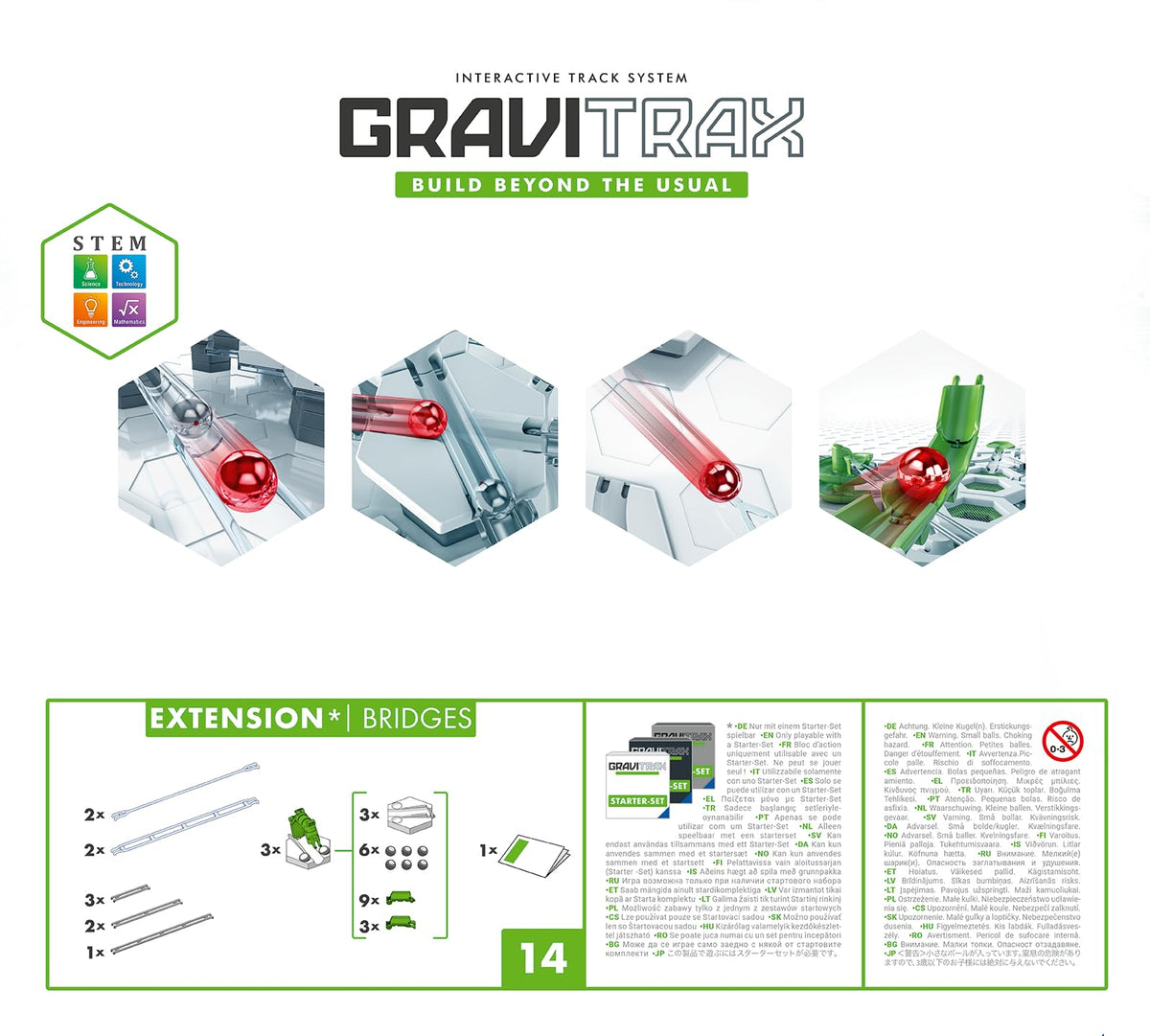 Ravensburger GraviTrax Bridges Expansion Set | STEM Marble Run for All GraviTrax Systems