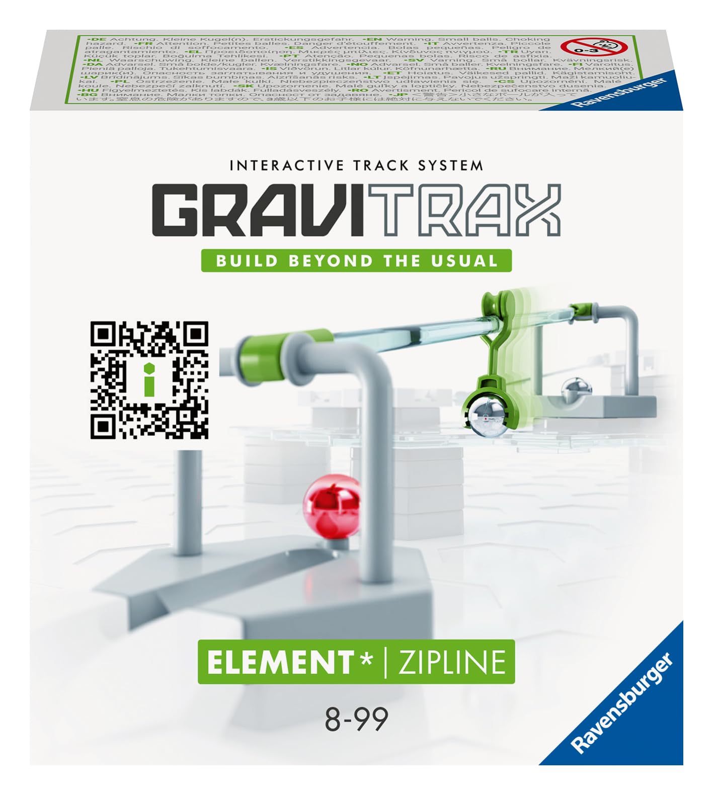 Ravensburger GraviTrax Element Zipline – Extend Distances, Connect Track Sections