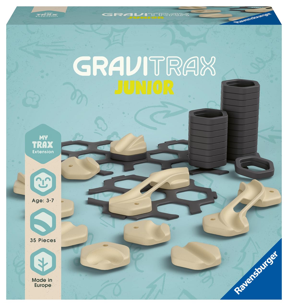 Ravensburger GraviTrax Extension Trax – Expandable Marble Run & STEM Toy for Kids 3+
