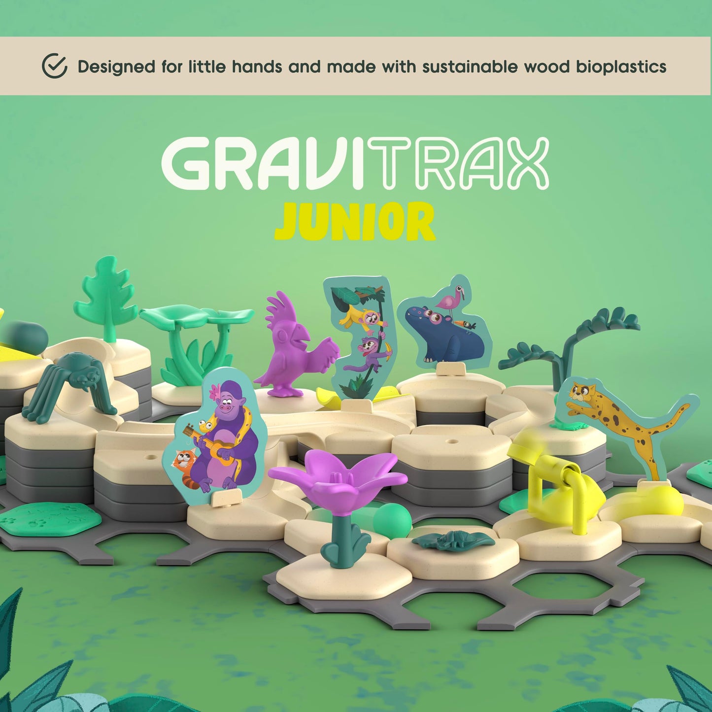 Ravensburger GraviTrax Junior Starter Set - My Jungle | STEM Marble Run for Ages 3+