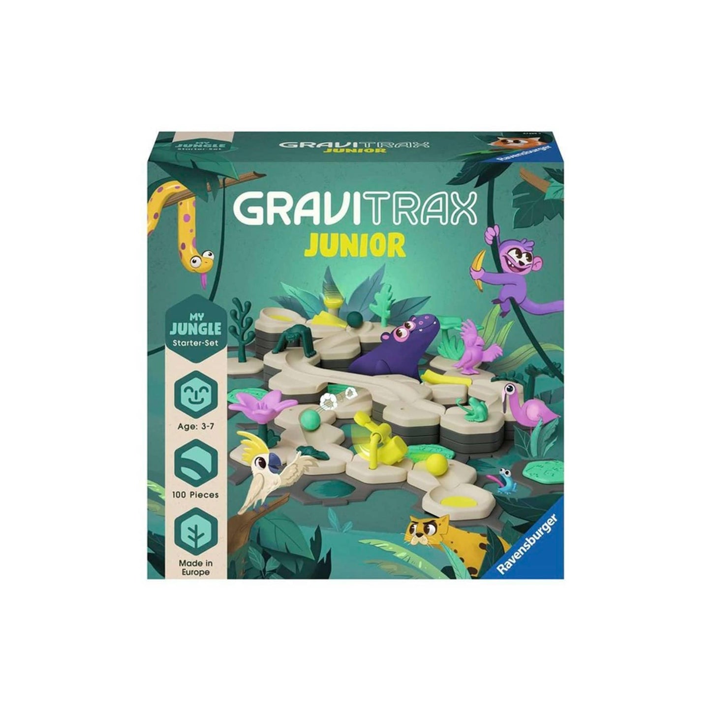 Ravensburger GraviTrax Junior Starter Set - My Jungle | STEM Marble Run for Ages 3+