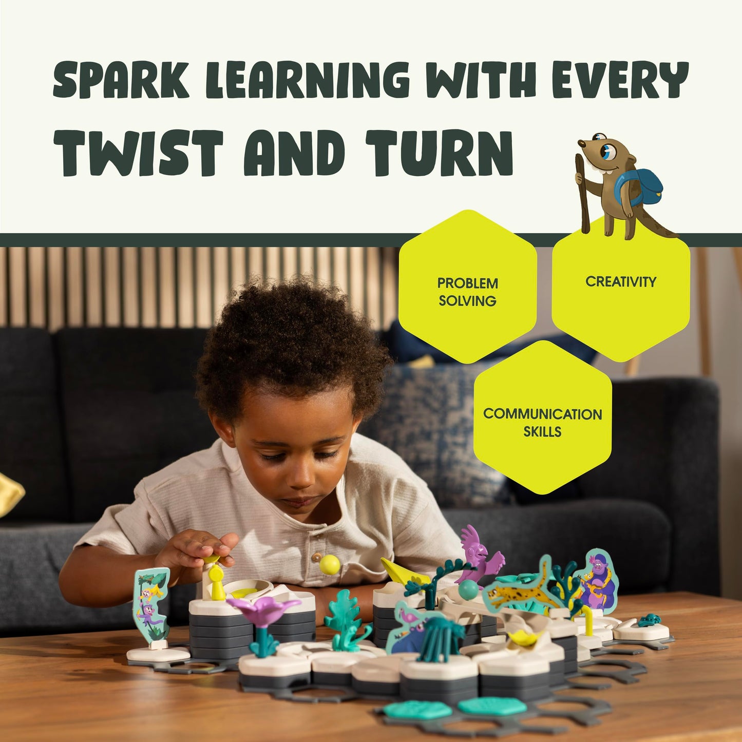 Ravensburger GraviTrax Junior Starter Set - My Jungle | STEM Marble Run for Ages 3+