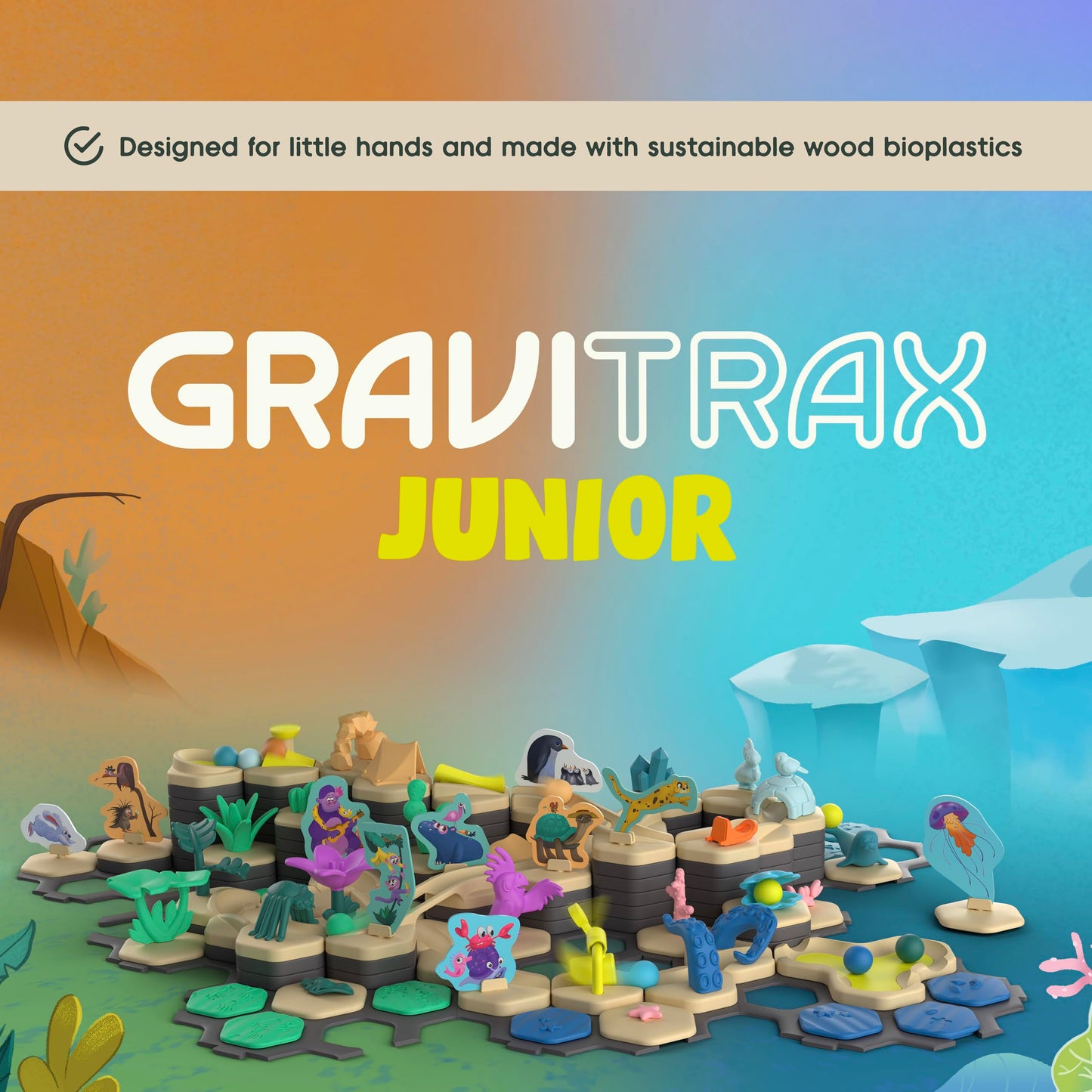 Ravensburger GraviTrax Junior Starter Set XXL - My Planet - STEM-Ready Marble Run for Ages 3+