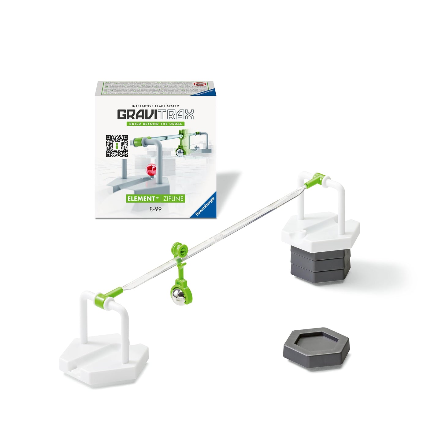Ravensburger GraviTrax Element Zipline – Extend Distances, Connect Track Sections