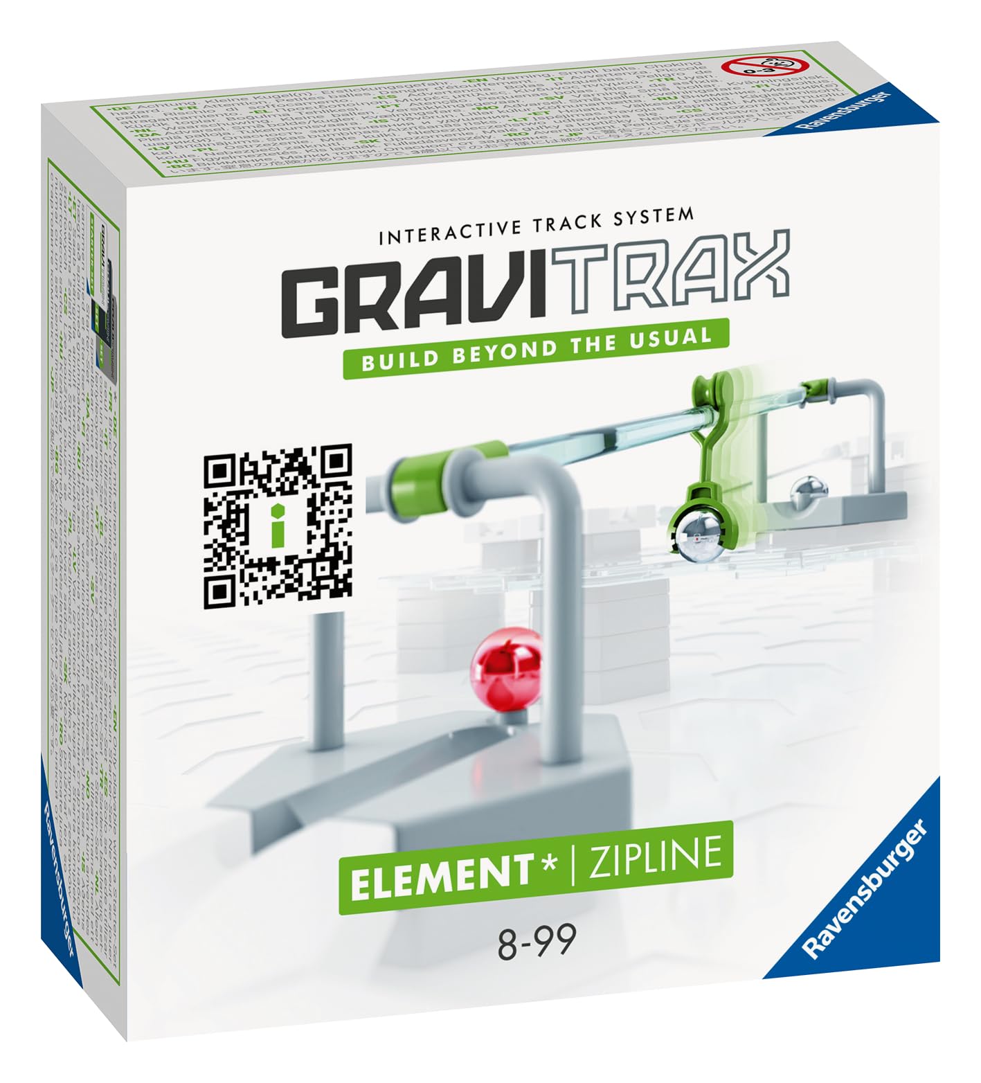 Ravensburger GraviTrax Element Zipline – Extend Distances, Connect Track Sections