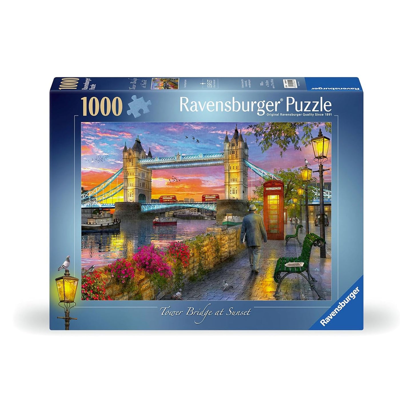 Ravensburger London Tower Bridge 1000-Piece Puzzle – 70 x 50 cm | Adult Hobby