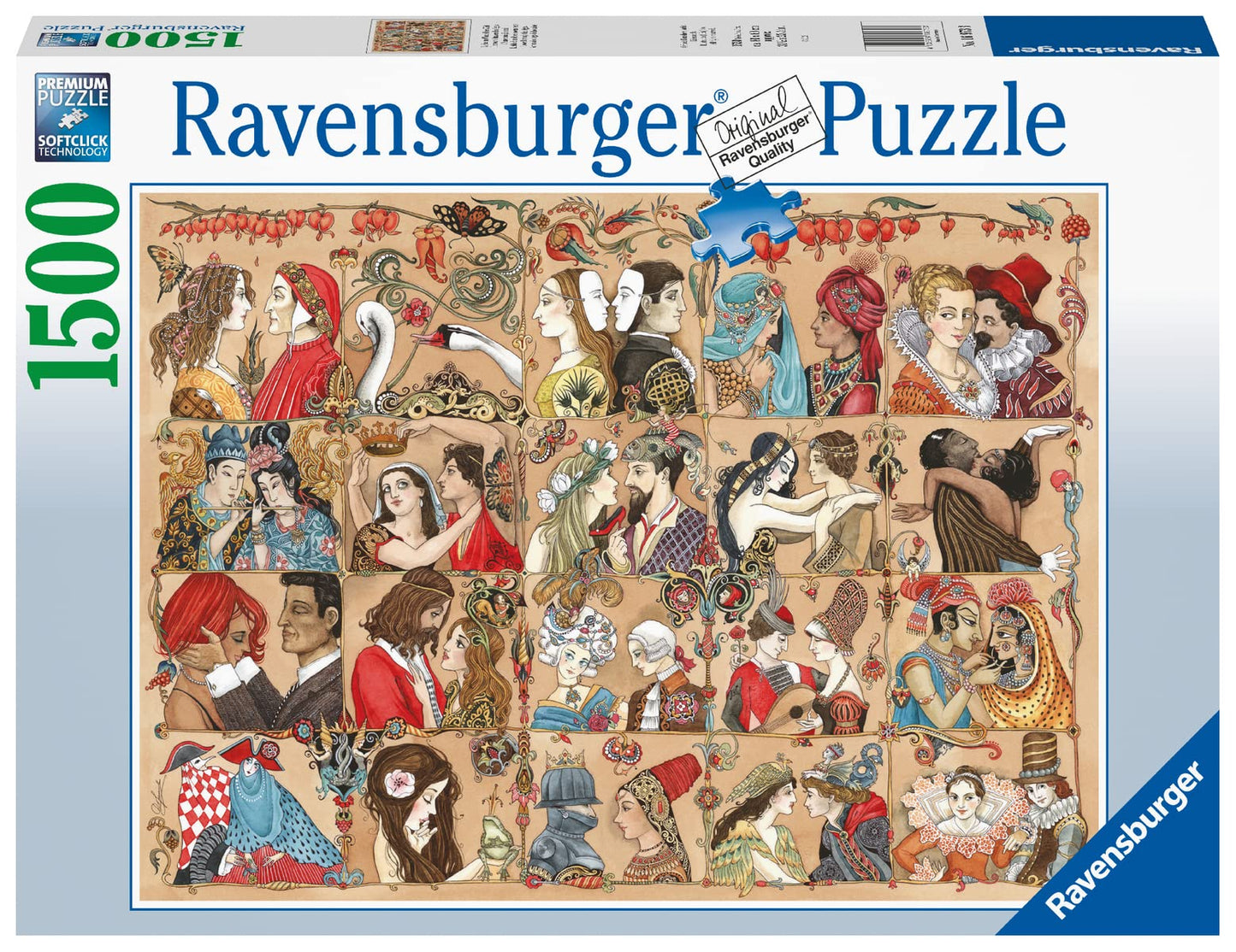 Ravensburger Love Through The Ages 1500pc Jigsaw Puzzle for Adults – 16973 | Unique Pieces & Interlock