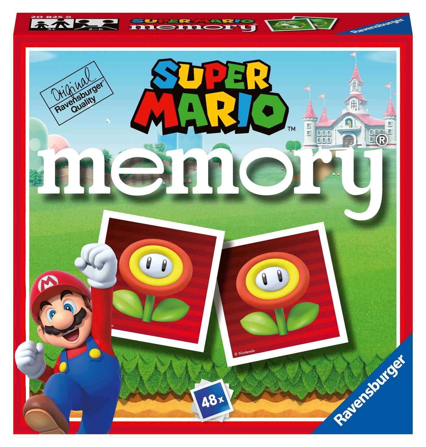 Ravensburger Memory Super Mario – Classic Memory Card Game for Kids 3+, 48 Cards, 2–6 Players | Italian Version