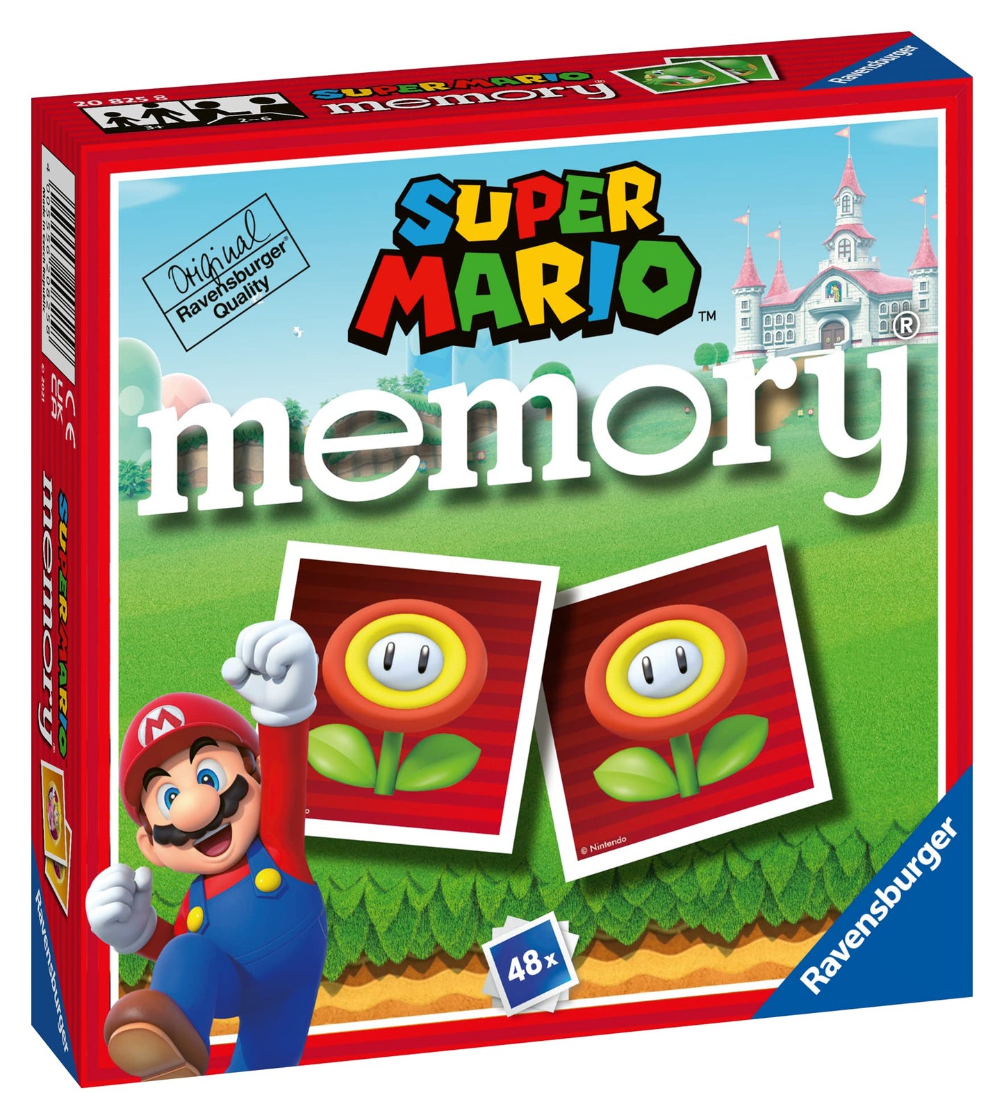 Ravensburger Memory Super Mario – Classic Memory Card Game for Kids 3+, 48 Cards, 2–6 Players | Italian Version