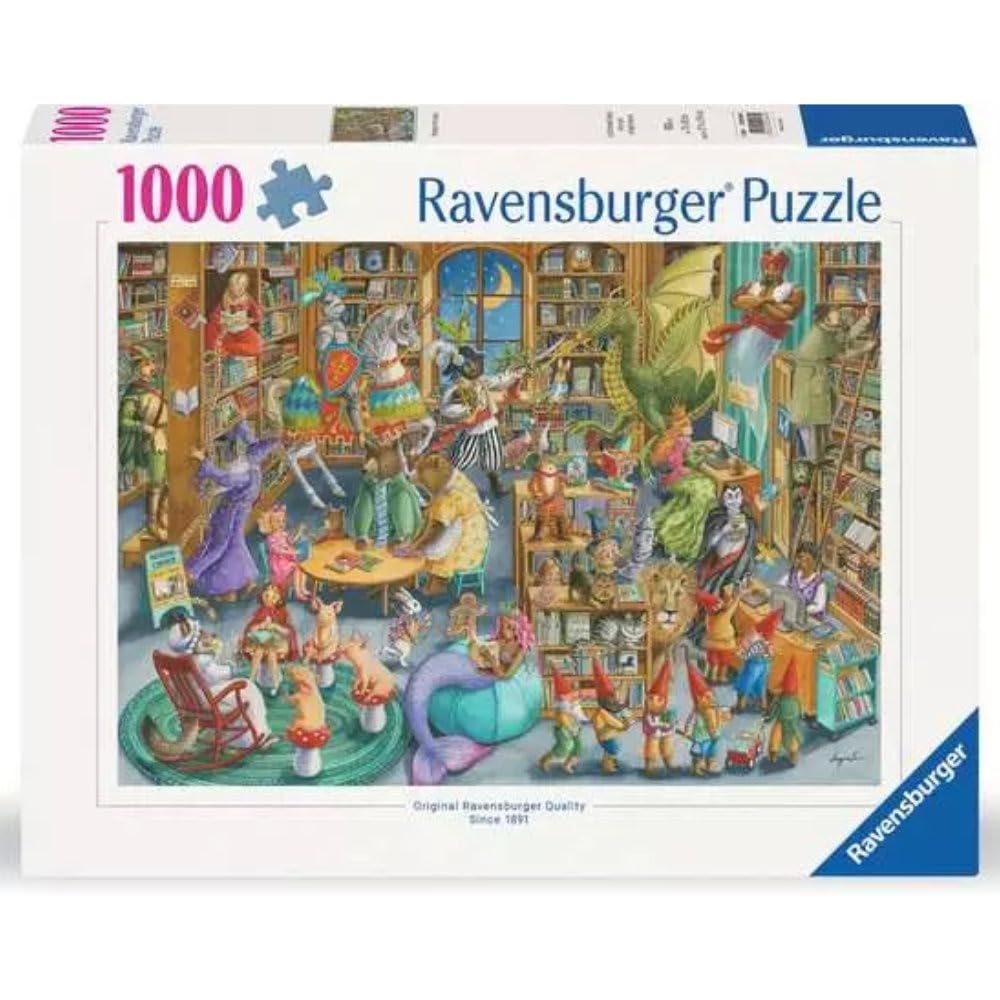 Ravensburger Midnight at The Library 1000 Piece Jigsaw Puzzle for Adults — Made in Germany