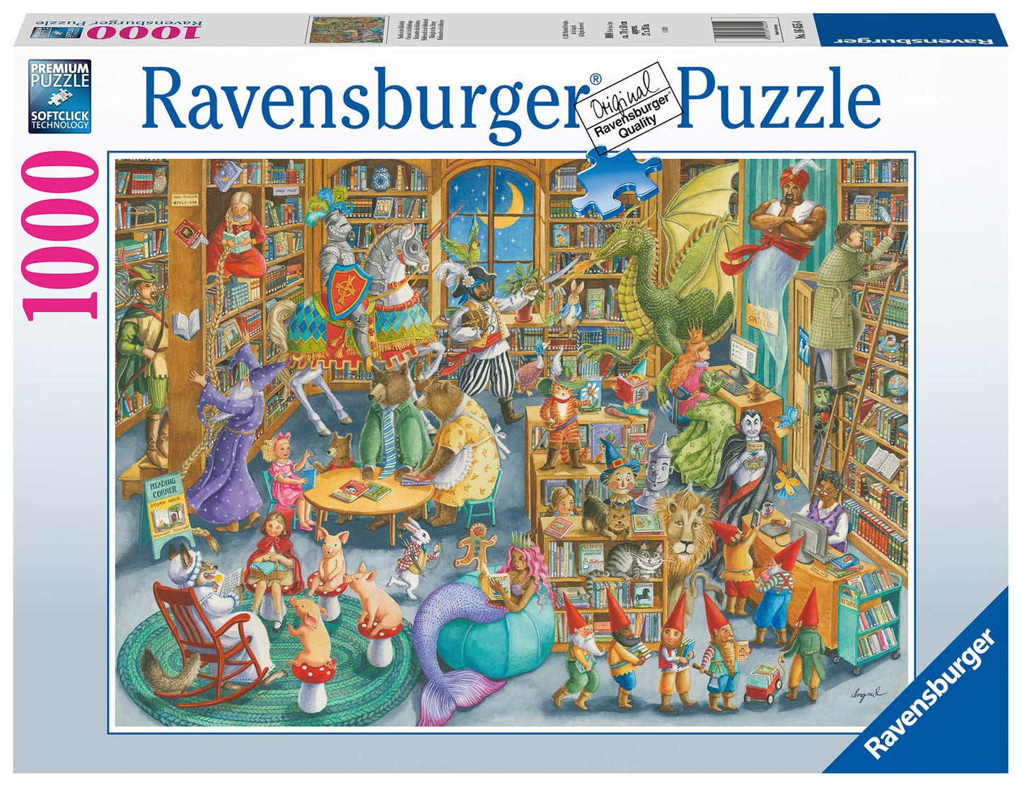 Ravensburger Midnight at The Library Puzzle – 1000-Piece, Premium Quality, Anti-Glare