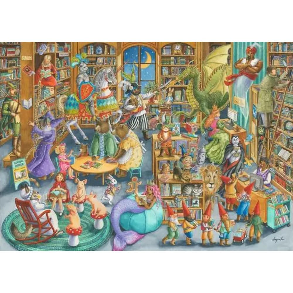 Ravensburger Midnight at The Library 1000 Piece Jigsaw Puzzle for Adults — Made in Germany