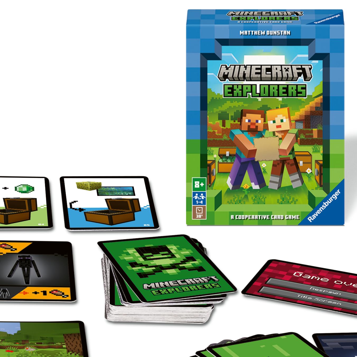 Ravensburger Minecraft Explorers: Cooperative Card Game for 2-4 Players (Ages 8+)